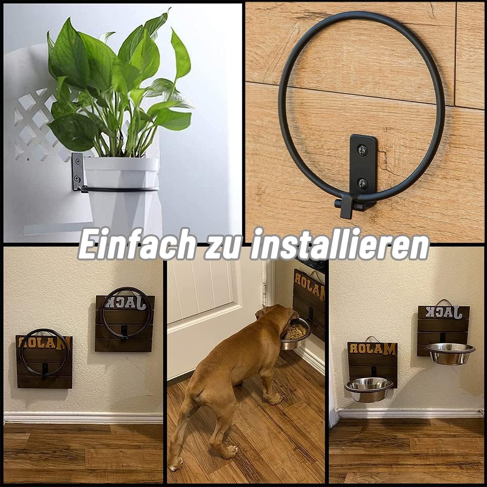 Anyingkai Blumentopf Wandhalterung,Faltbarer Blumentopfhalter Wand,Outdoor Blumentopfhalter Wand, Bl