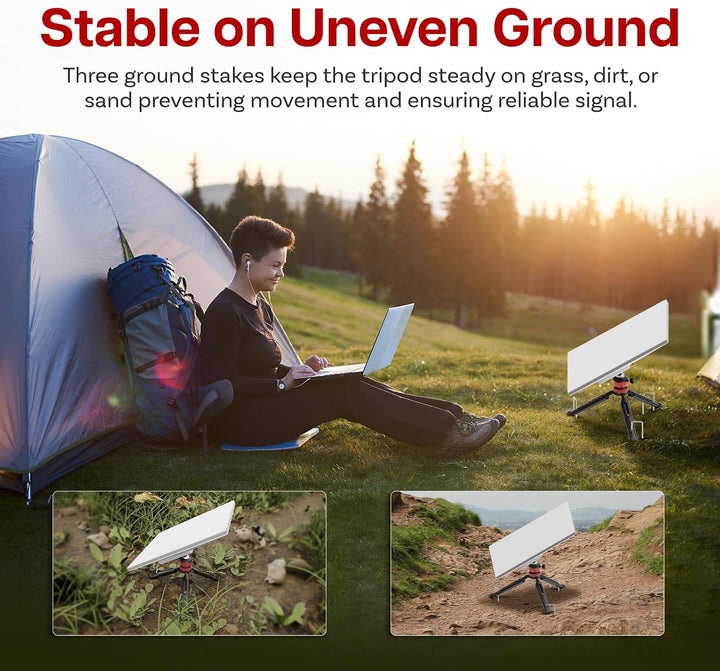 MMOBIEL Stativhalterung für Starlink Mini Verstellbare Höhe und Neigung, Rundplatte (Für Alte &amp; Neue