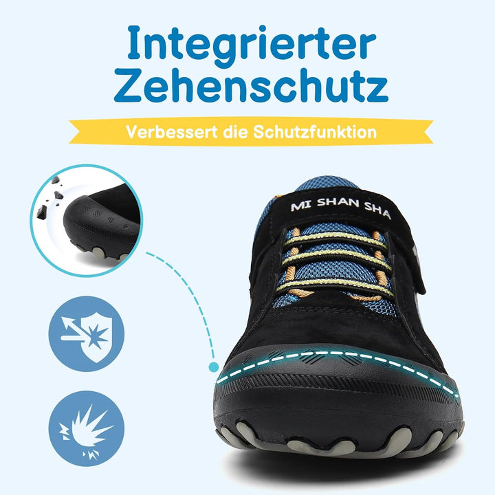 Mishansha Jungen Mädchen Wanderschuhe rutschfest Walkingschuhe Weich Flexibel Stabil Fitnessschuhe F