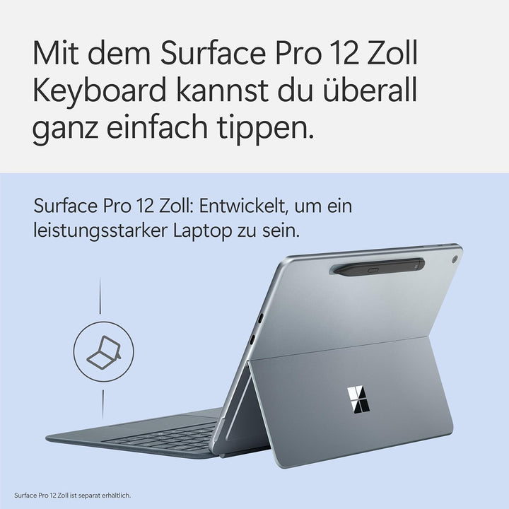 Microsoft Surface Pro 12" Keyboard | kompatibel mit Surface Pro 12" | QWERTZ | Anthrazit