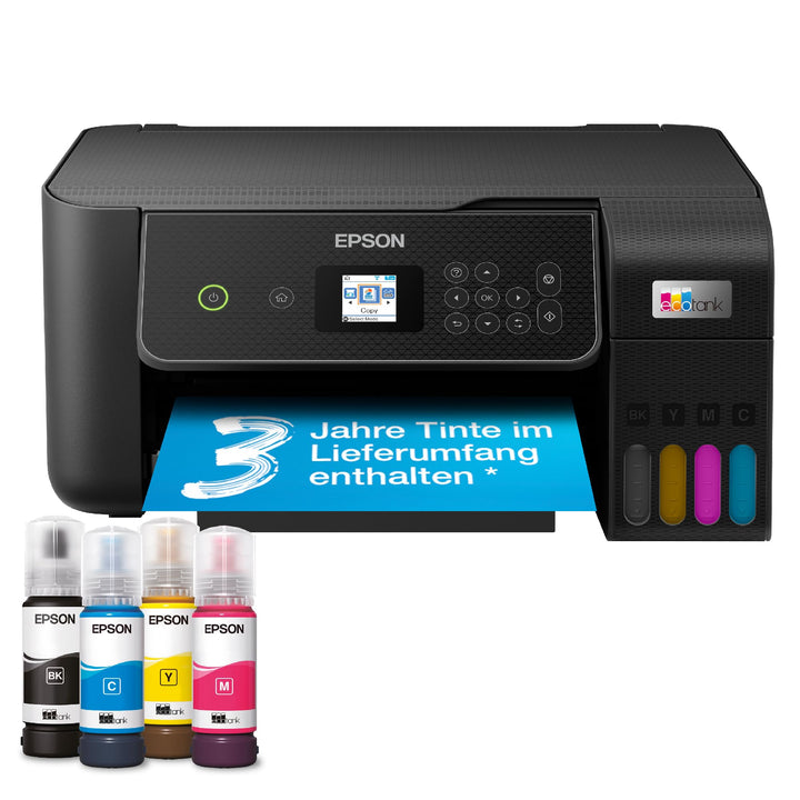 EcoTank ET-2870 A4-Multifunktions-Wi-Fi-Tintentankdrucker, mit einem im Lieferumfang enthaltenen Vor
