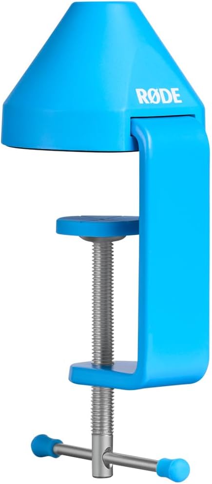Rode PSA1+ Plus Tisch-Mikrofonarm Gelenkarm Blau mit keepdrum Mikrofasertuch PSA1+ Plus mit Mikrofas