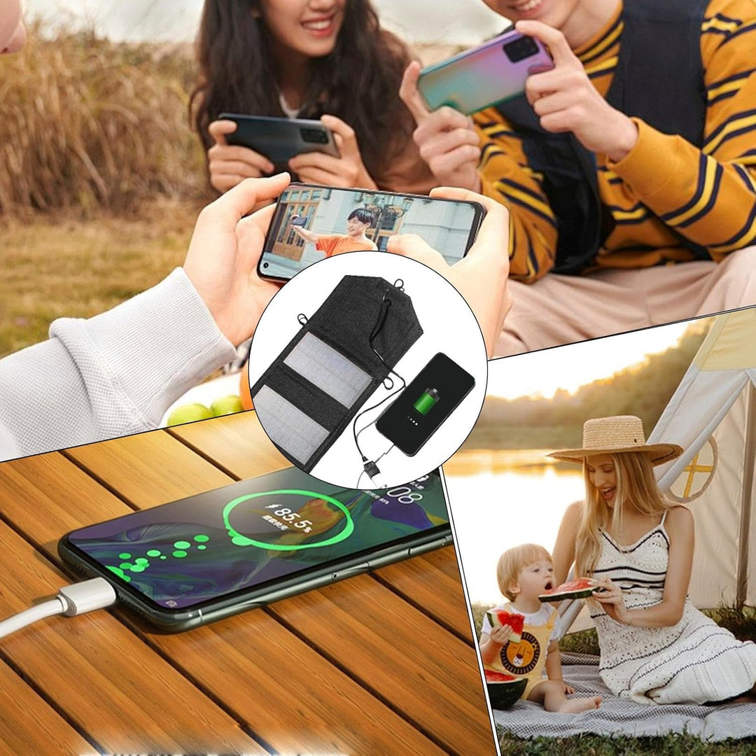 Camping Solarpanel,72W Solarpanel Ladegerät - Wasserdicht Leichtes System Mit Controller Laden Für A