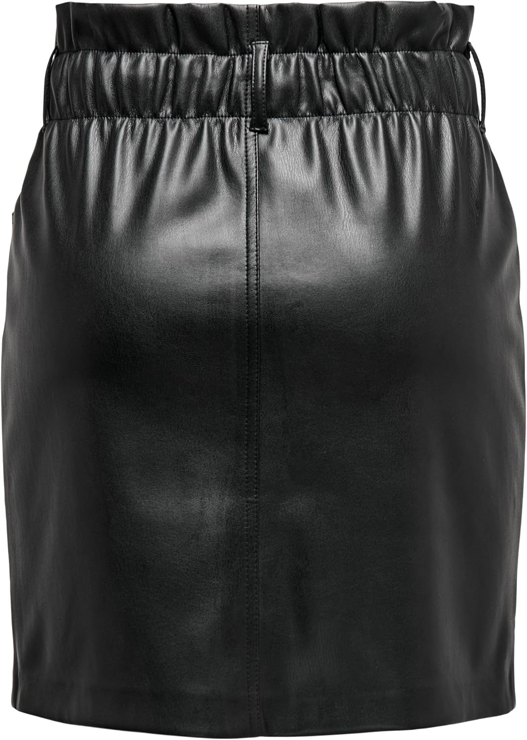 ONLY Female Rock in Lederoptik Kunstleder Rock M Schwarz, M Schwarz
