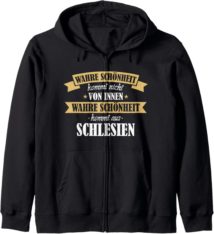 Schlesien Schlesier Deutschland Polen Spruch Geschenkidee Kapuzenjacke