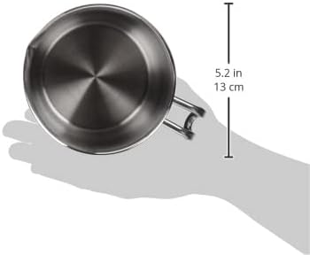 INOXMINI Milchtopf, Edelstahl, Grau, 12 cm