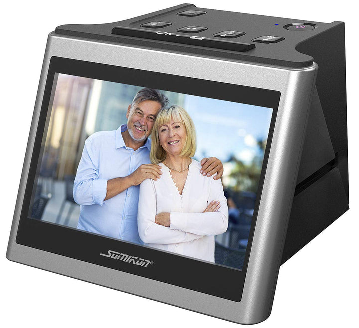 Somikon Diascanner: Stand-Alone-Dia- & Negativscanner, 5"/12,5 cm IPS-Display, 22 MP, HDMI (Dias dig