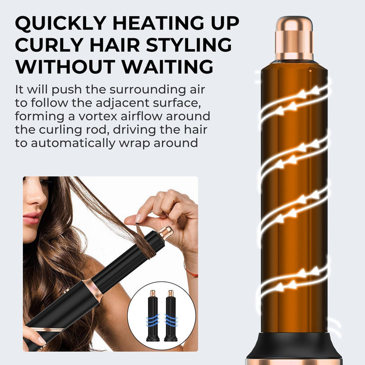 Airstyler 5 in 1 Hairstyler Haarstyler Ionen Föhn Luft Lockenstab Magic Styler Warmluftbürste Föhnbü