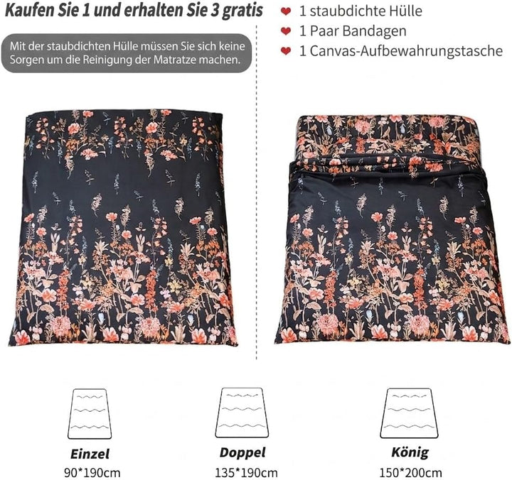 MAXYOYO Japanische Futon Matratze, Gestepptes Tatami Matte Futonmatratze, Klappmatratze für Boden- u