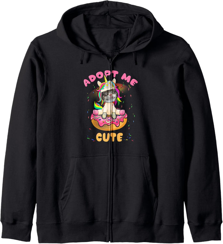 Adopt Me Pets Niedliches Katzen-Donut-Einhorn Kapuzenjacke
