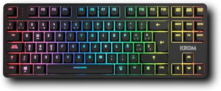 KROM KERNEL PRO - Mechanische Gaming-Tastatur RGB 18 Effekte, Bluetooth 5.3, 2.4 GHz und USB, TKL-Fo