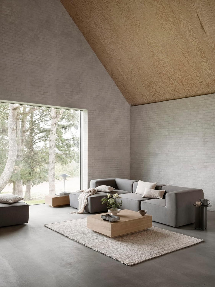 blomus Kissenbezug Boucle | 40 × 40 cm | Farbe Moonbeam | strukturierter Stoff Moonbeam 40 x 40 cm,