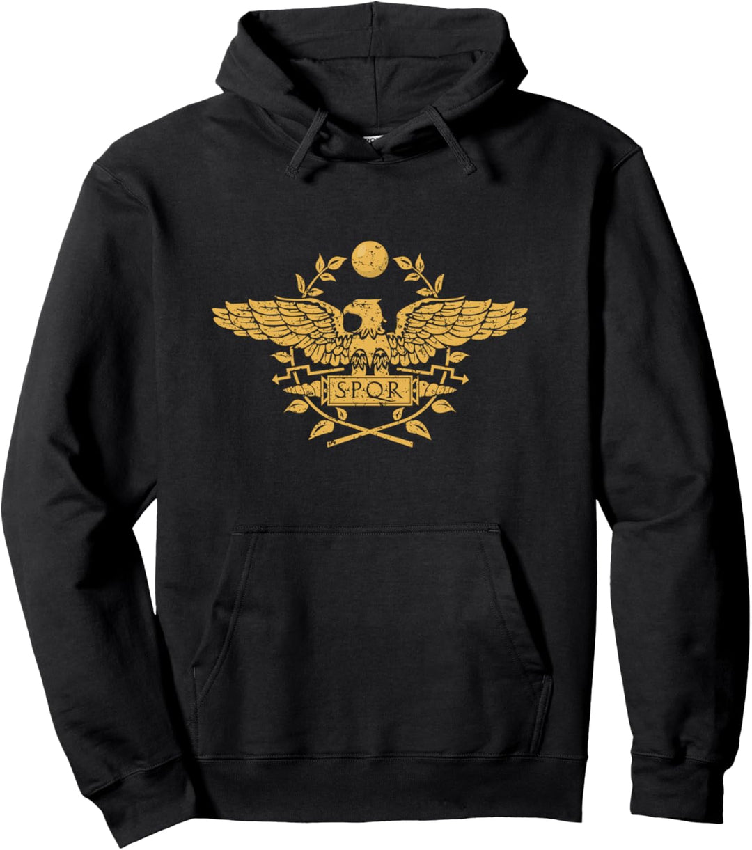 SPQR Roma Caput Mundi Roma Invicta Römische Kaiserzeit Pullover Hoodie