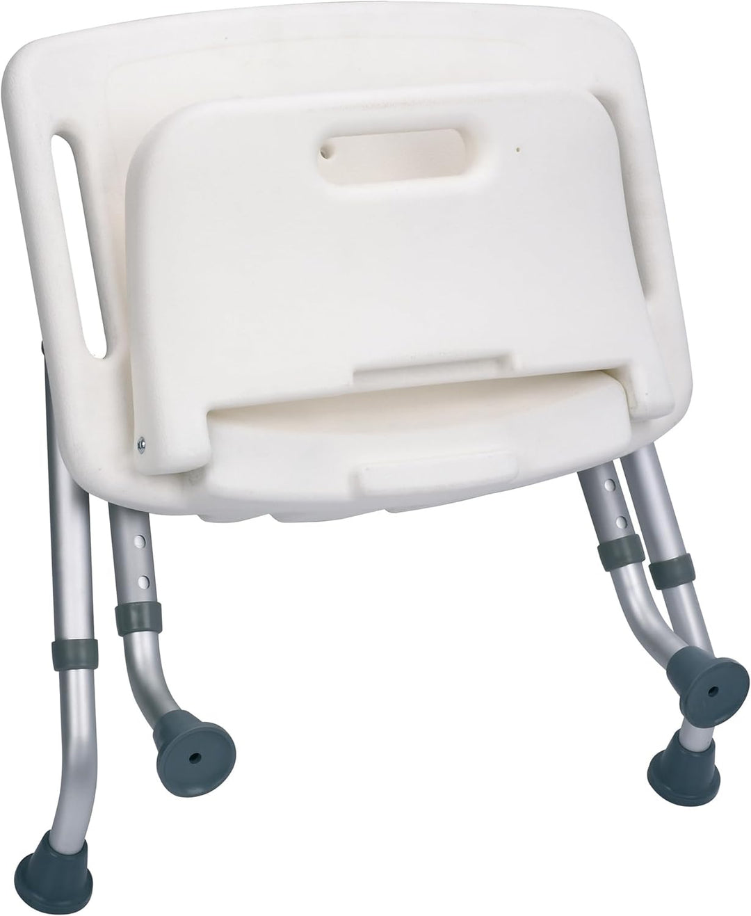 MSV 140702 MSV Duschsitz klappbar mit Rückenlehne höhenverstellbar, 45 x 31 x 68.5 cm