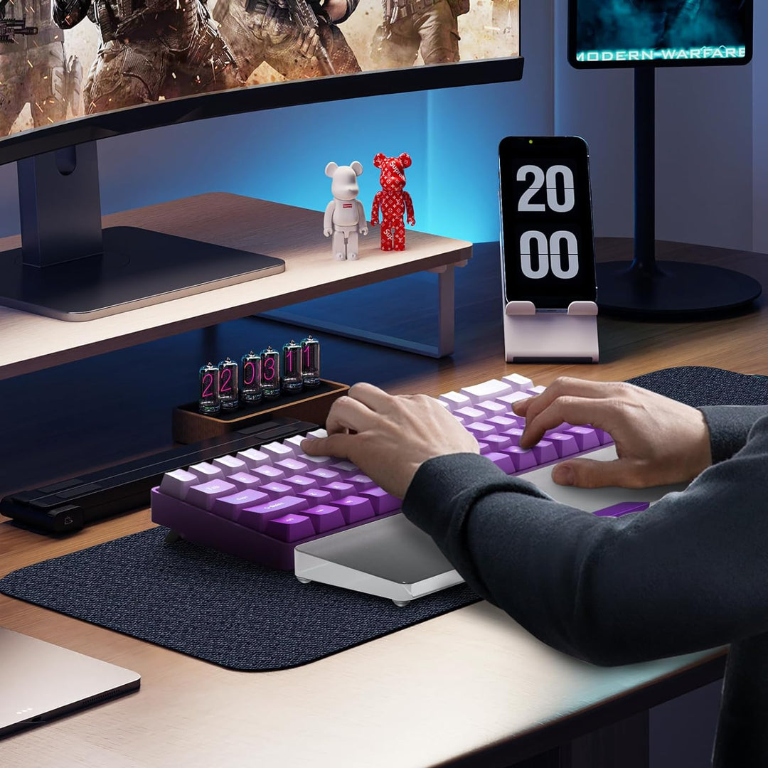 MAMBASNAKE Handgelenkauflage für Tastatur, Tastaturpad aus Acryl für Compact 60% Tastatur - Ergonomi