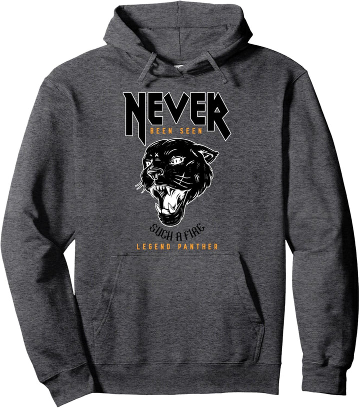 Coole schwarze Wildlegende, Panther-Neuheit, Grafik, coole Designs Pullover Hoodie