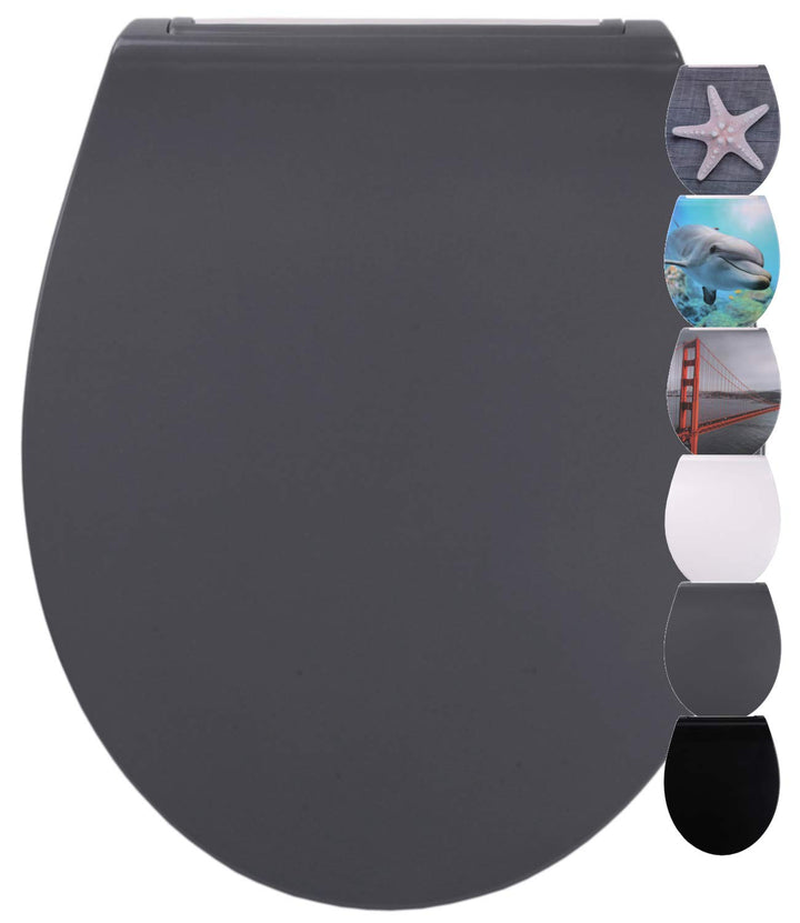 Sanilo WC Sitz mit Absenkautomatik aus Duroplast, faszinierendes Design, Toilettendeckel abnehmbar,