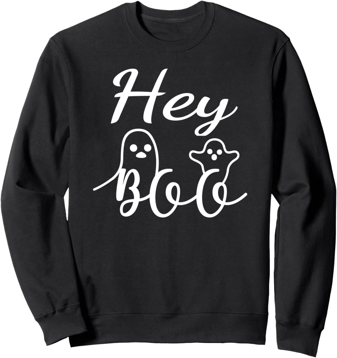 Hey Boo Halloween Lustiger Geister Halloween Spruch Sweatshirt