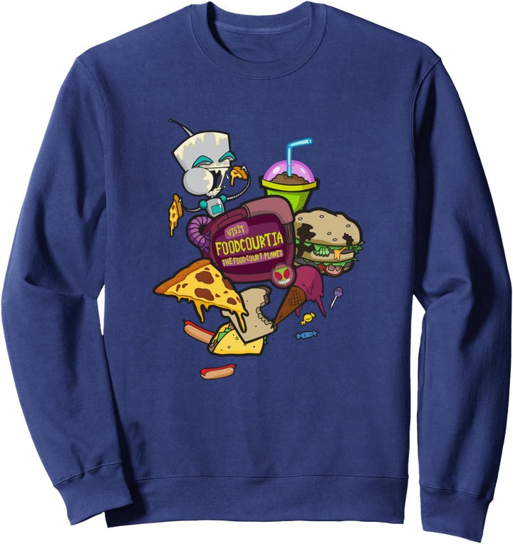 Invader Zim Gir Visit Foodcourtia Sweatshirt