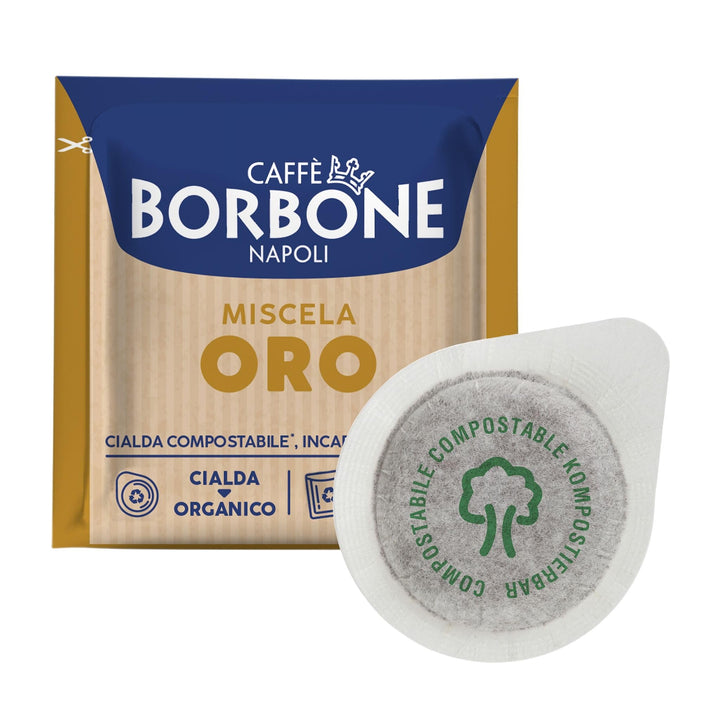 Kaffeepads 44 mm, Caffè Borbone, Miscela Oro-Mischung, Stückzahl: 50, 100, 200, 300, 400, 500