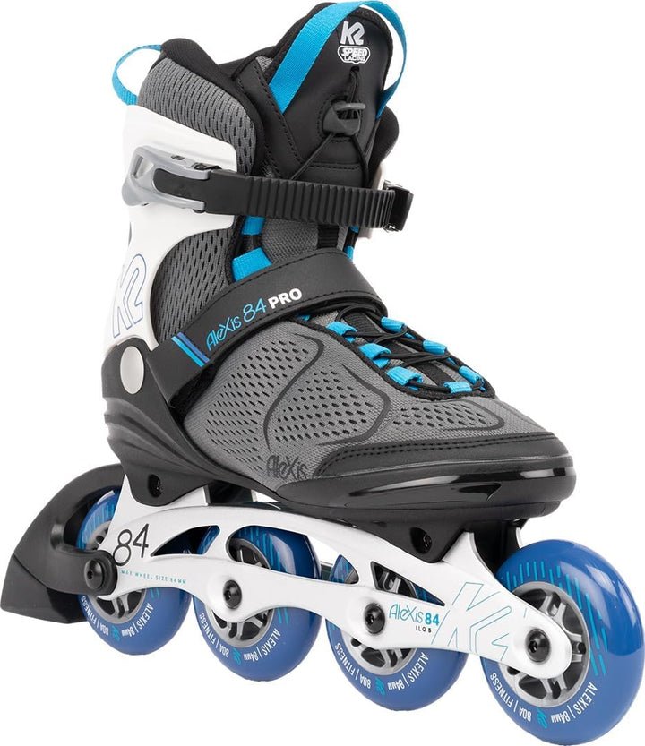 K2 Damen Alexis 84 Pro Inline Skates EU: 40.5 (UK: 7 / US: 9.5) grey - blue, EU: 40.5 (UK: 7 / US: 9
