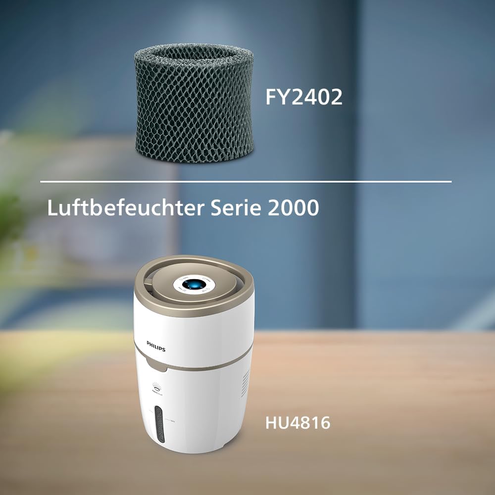 Philips FY2402/30 für Luftbefeuchter (HU4816) Original Ersatzfilter, Grau