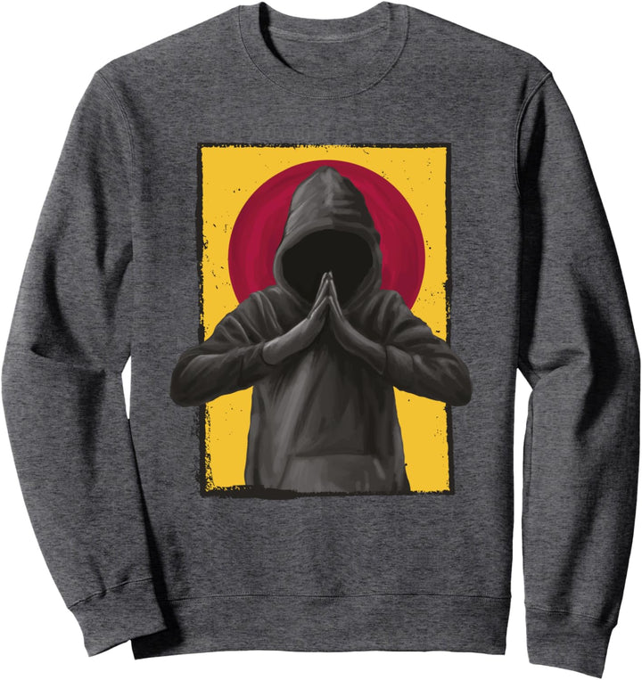 Betende Kapuze Street Wear Art Sweatshirt