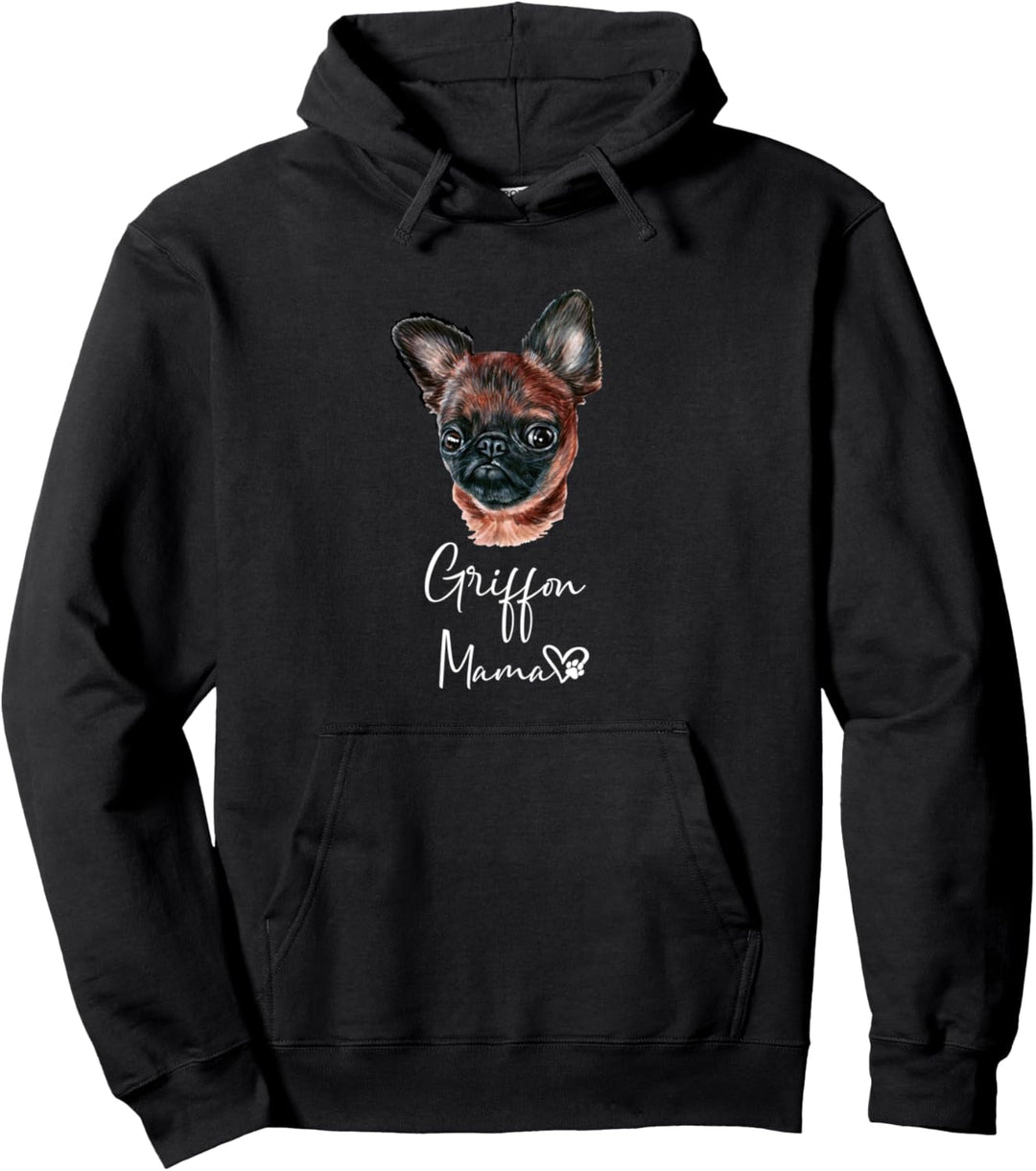 Belgischer Griffon Mama Hundemama Hund Frauchen Geschenk Pullover Hoodie