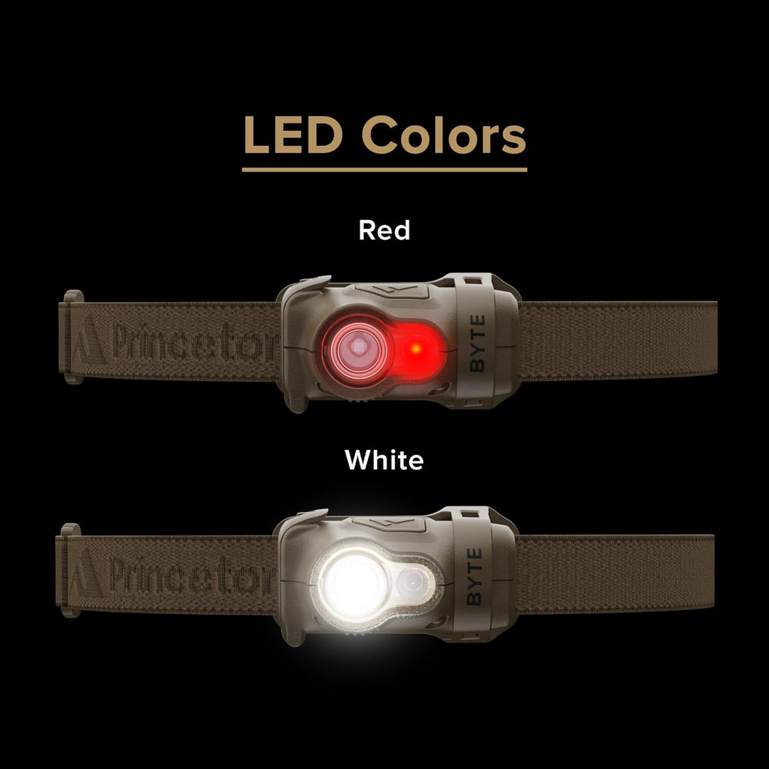 Princeton Tec Byte Taktische Stirnlampe Hautfarben, Hautfarben