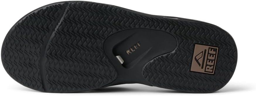 Reef Herren Fanning Flipflop 46 EU Black And Tan, 46 EU Black And Tan