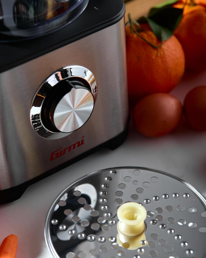 Girmi RB76 Multifunktions-Küchenmaschine Mastro Girmi, 600W, Gehäuse aus Edelstahl, 1,2L Fassungsver