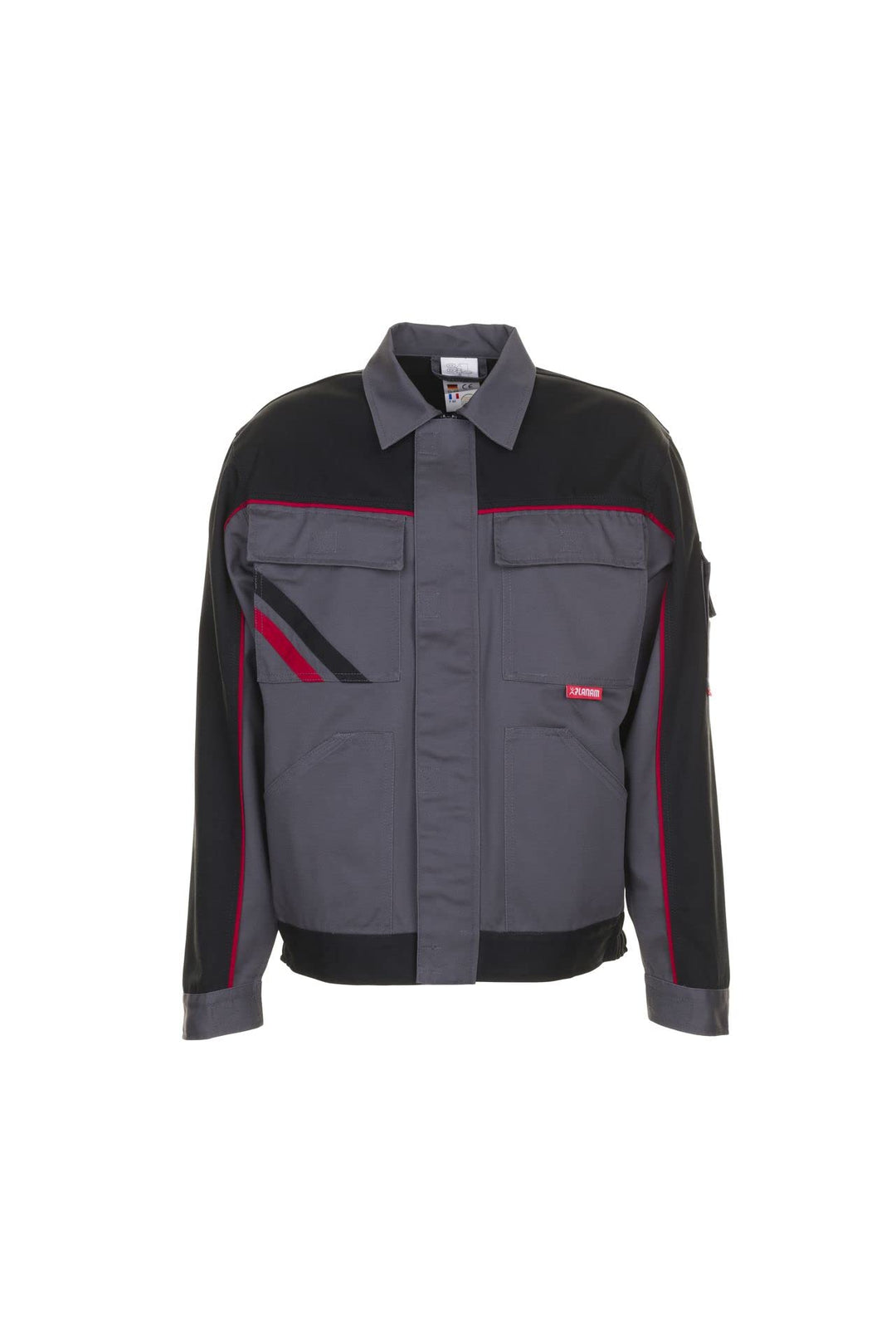 PLANAM Bundjacke HIGHLINE, Farbe schiefer/schwarz/rot, Grösse 56 Schiefer/Schwarz/Rot 56, Schiefer/S