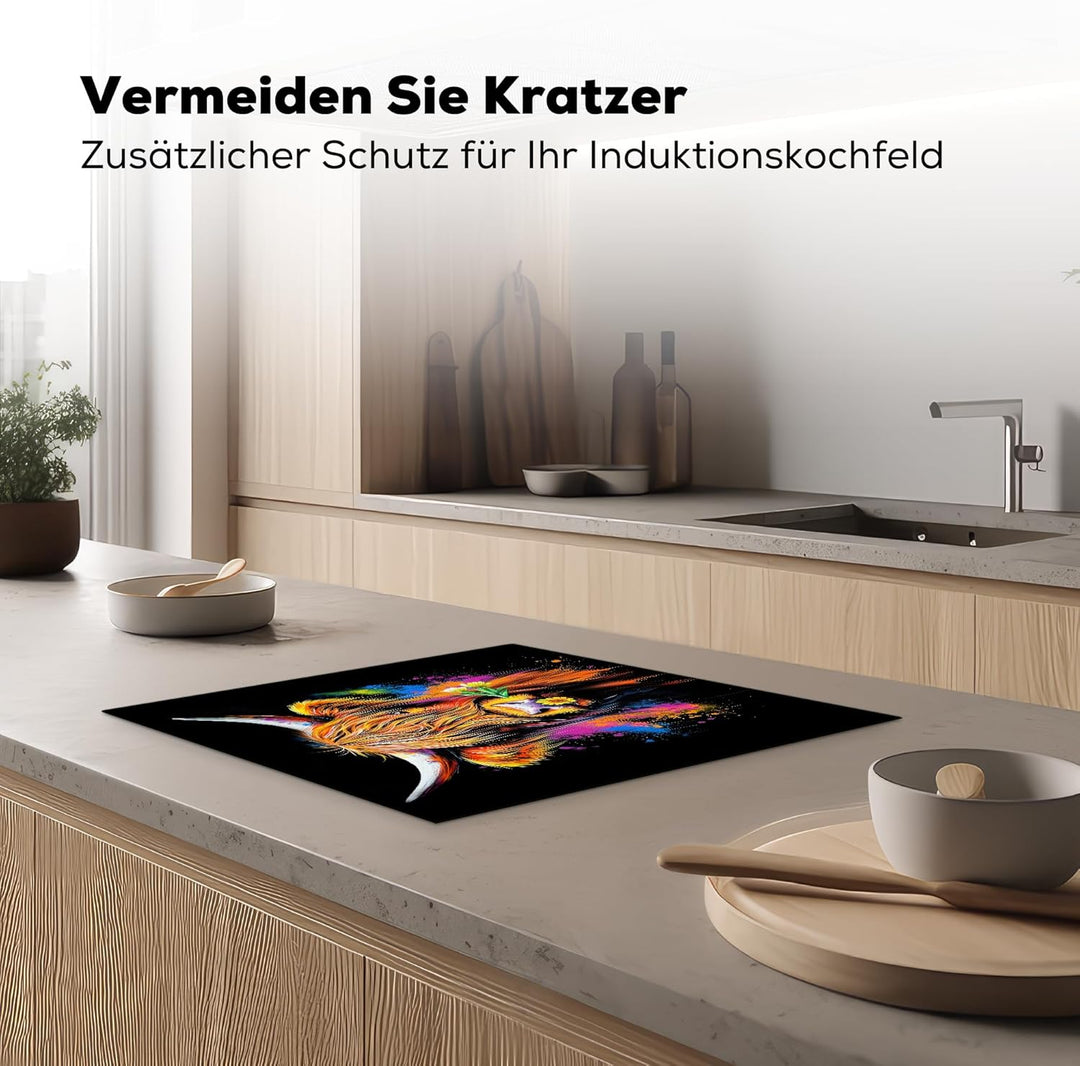 KitchenYeah© Herdabdeckplatte 59x51 cm Einteilig Ceranfeld Abdeckplatte Küche Deko Ceranfeldabdeckun