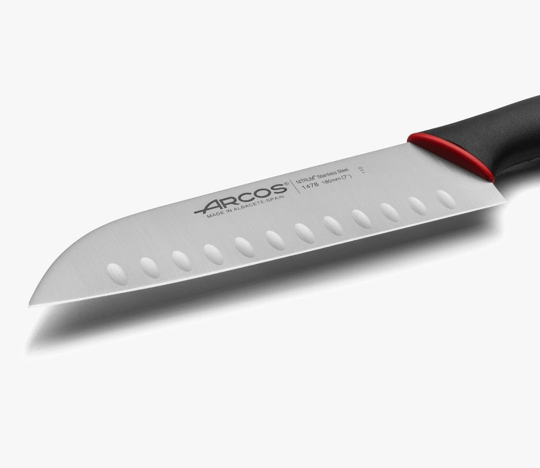Arcos Serie Duo - Santoku Messer Messer Asiatischer Art- Klinge Nitrum Edelstahl 180 mm - HandGriff