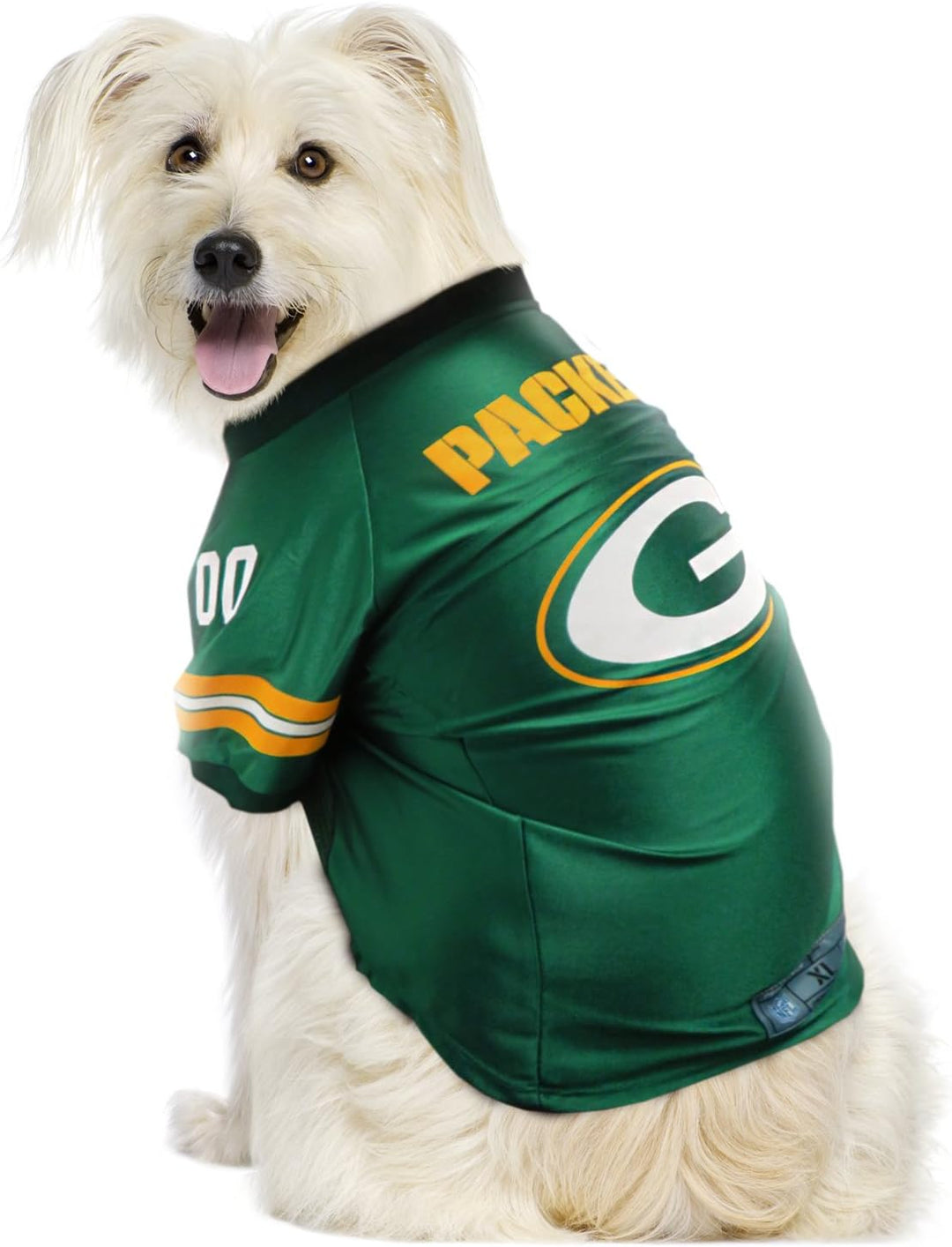 NFL Premium Pet Jersey Green Bay Packers Large, Green Bay Packers L (Neck: 14", Girth: 20"-25", Back