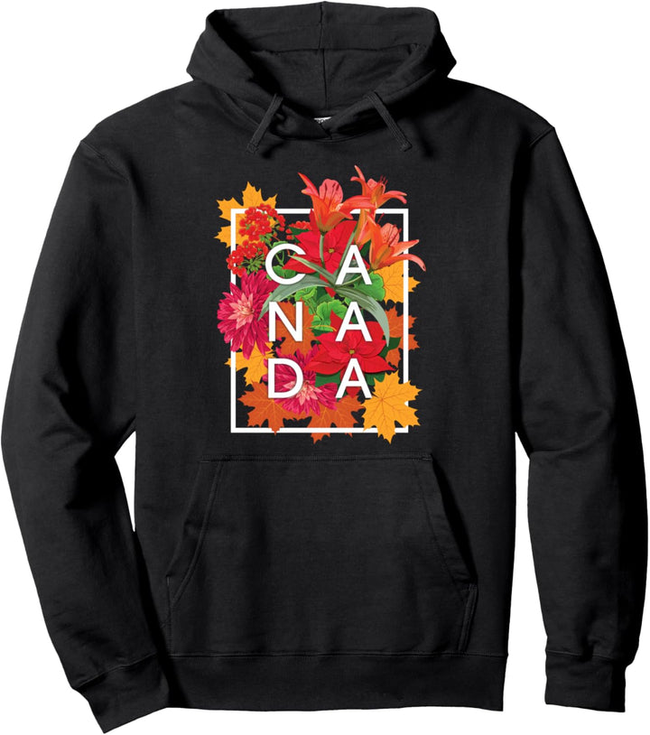 Blumen von Kanada Art - Kanadisches Souvenir Pullover Hoodie