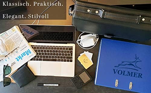 Fa.Volmer® Herren Echt-Leder Business-Tasche für Notebook 