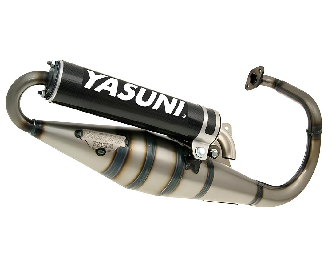 Auspuff Yasuni Scooter Z Carbon für Peugeot stehend