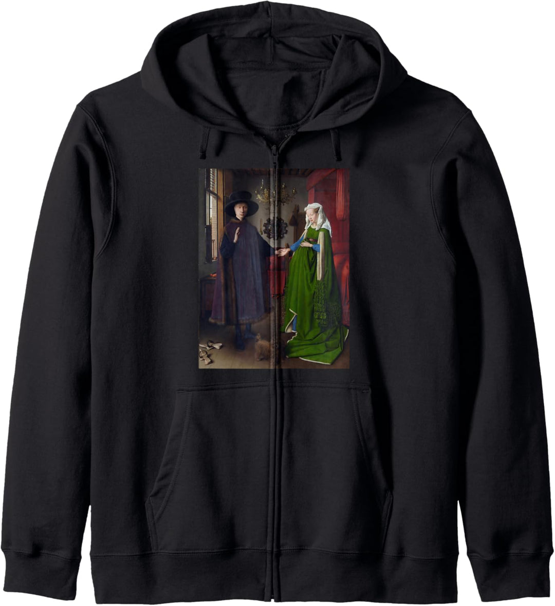 Jan van Eycks Arnolfini-Porträt Kapuzenjacke