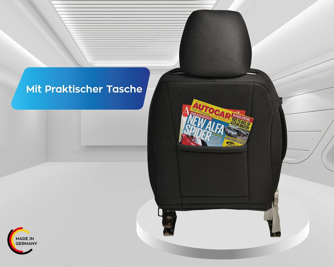BREMER SITZBEZÜGE Mass Auto Schonbezüge kompatibel mit Peugeot Traveller Fahrer &amp; Beifahrer Set ab 2