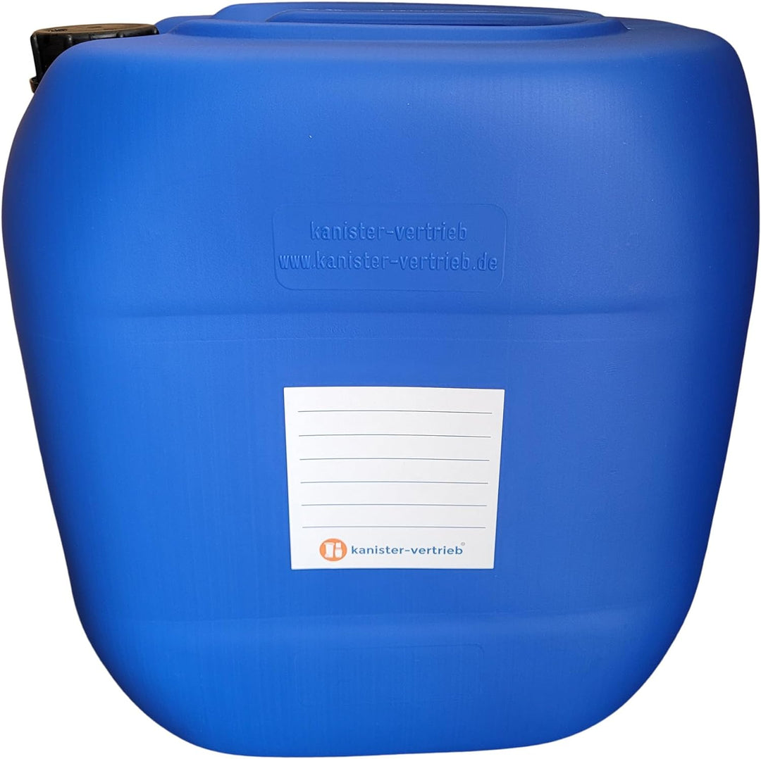 kanister-vertrieb® 3 Stück 30 L Kanister Wasserkanister Kunststoffkanister blau DIN61 + Hahn/BPA-fre