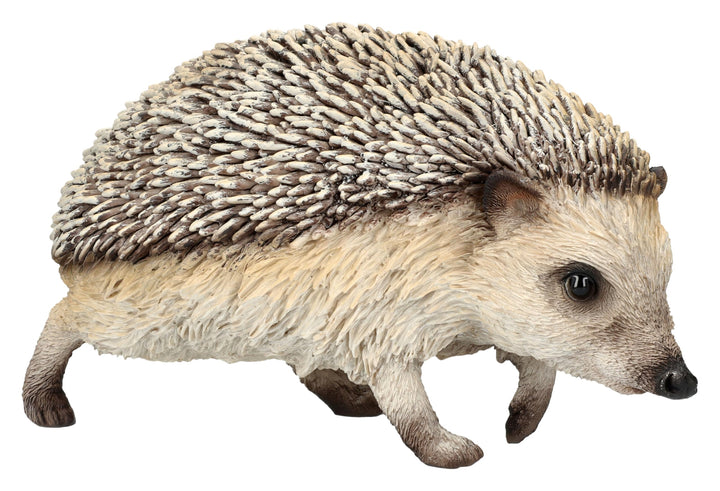Figuren Shop GmbH Gartenfigur Igel auf Wanderschaft – Realistische HotAnt Igelfigur, 18,5 cm Länge,