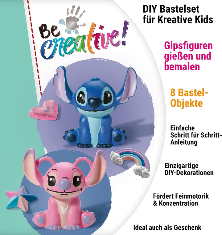 Ravensburger BeCreative Plaster Stitch - Bastelset für Kinder ab 7 Jahre, Gipsfiguren giessen und be
