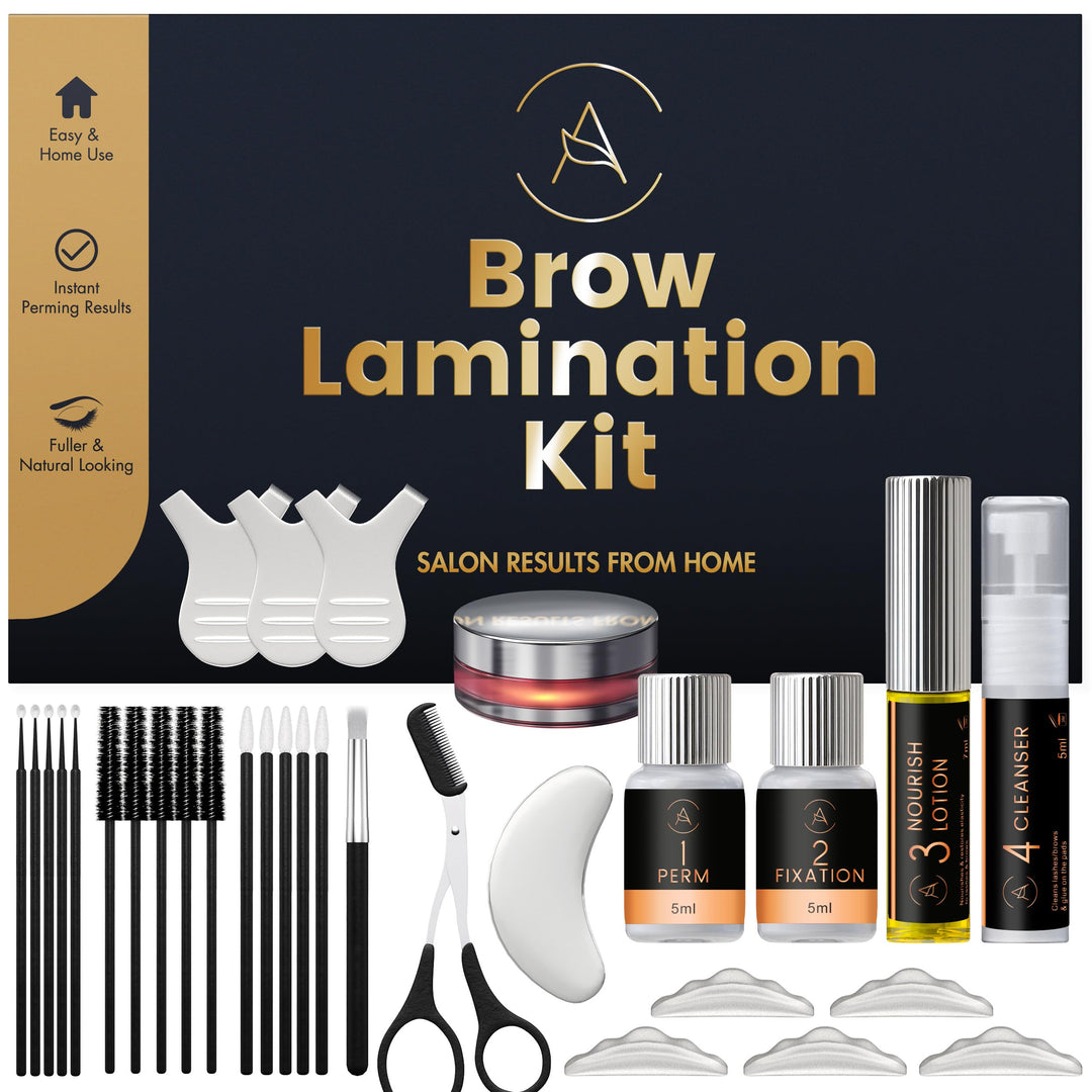 Augenbrauen Lifting Set, Brow Lifting Kit 6–8 Wochen, 15 Anwendungen, DIY Laminierung Set mit Anleit