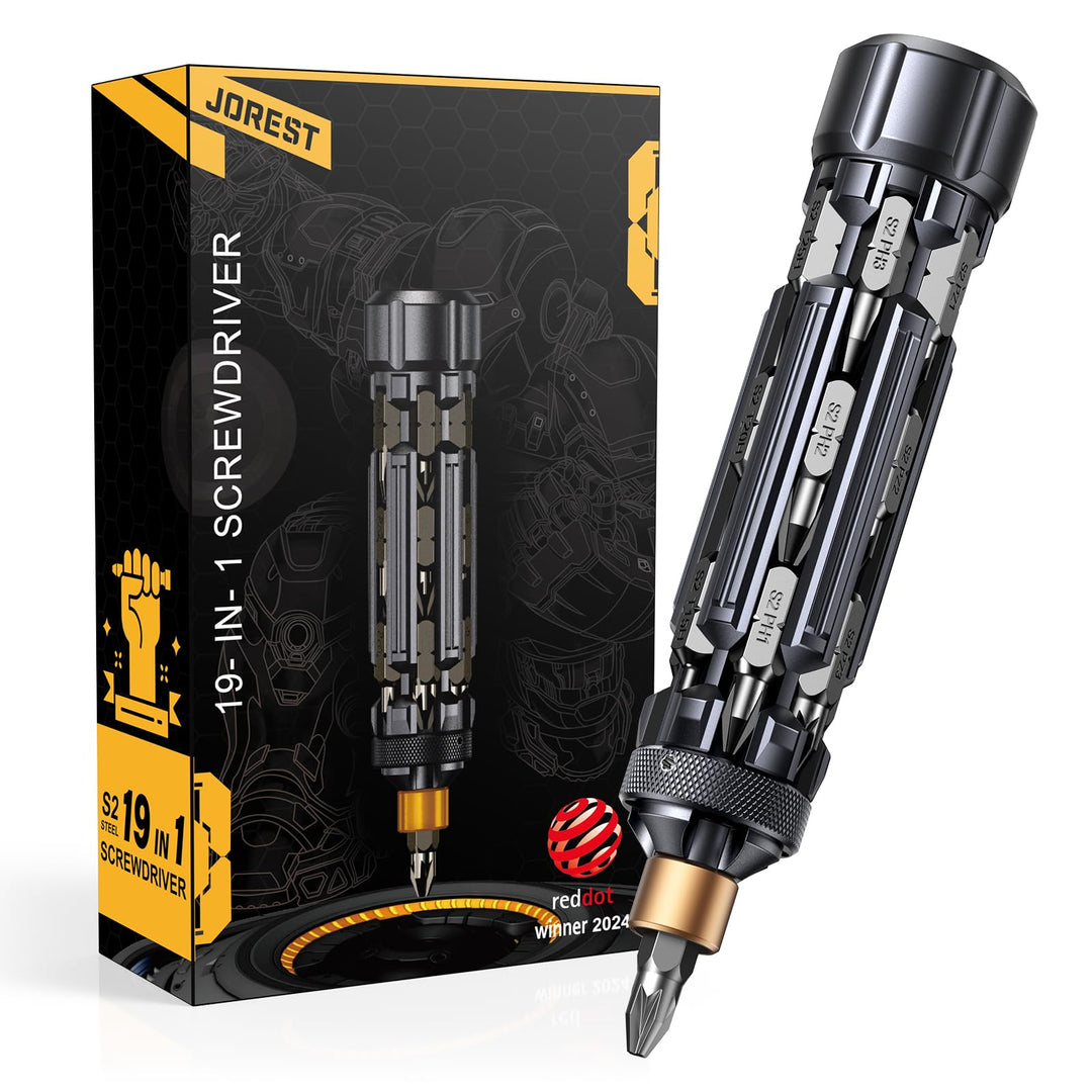 JOREST 19 in 1 EDC Multibit Schraubendreher Set, Geschenke für Männer, Multitool Weihnachtsgeschenke