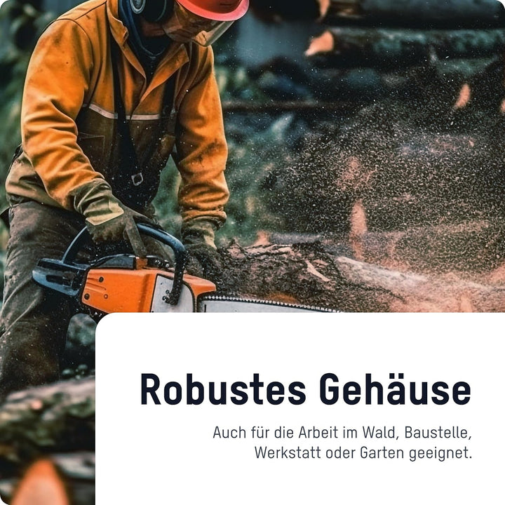 ANSMANN Feuchtigkeitsmessgerät mit grossem LCD-Display, einfache Auswahl von 4 Holzgruppen oder 4 Ba