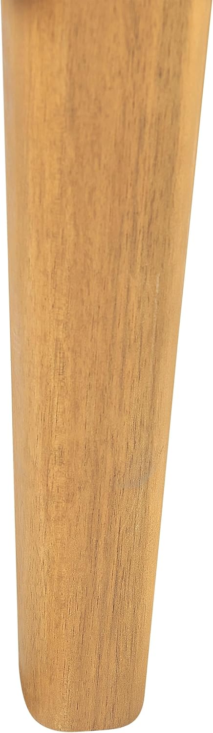 Outdoor Lounge Sessel Akazienholz hellbraun mit Auflagen weiss Rustikal Baratti