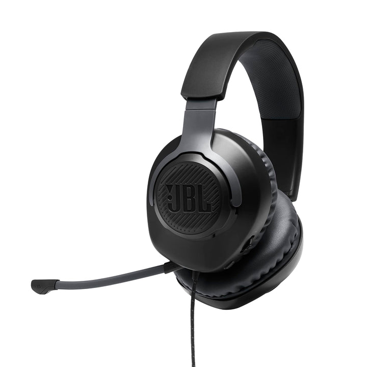 JBL Quantum 100 Over-Ear Gaming-Kopfhörer, kabelgebunden, Schwarz, schwarz
