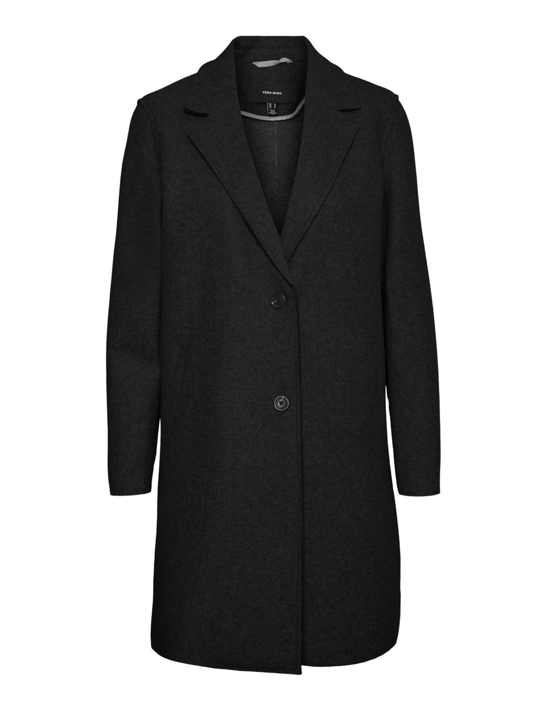 VERO MODA Damen Vmpaula Jacket Noos Mantel XS Black/Detail:solid, XS Black/Detail:solid