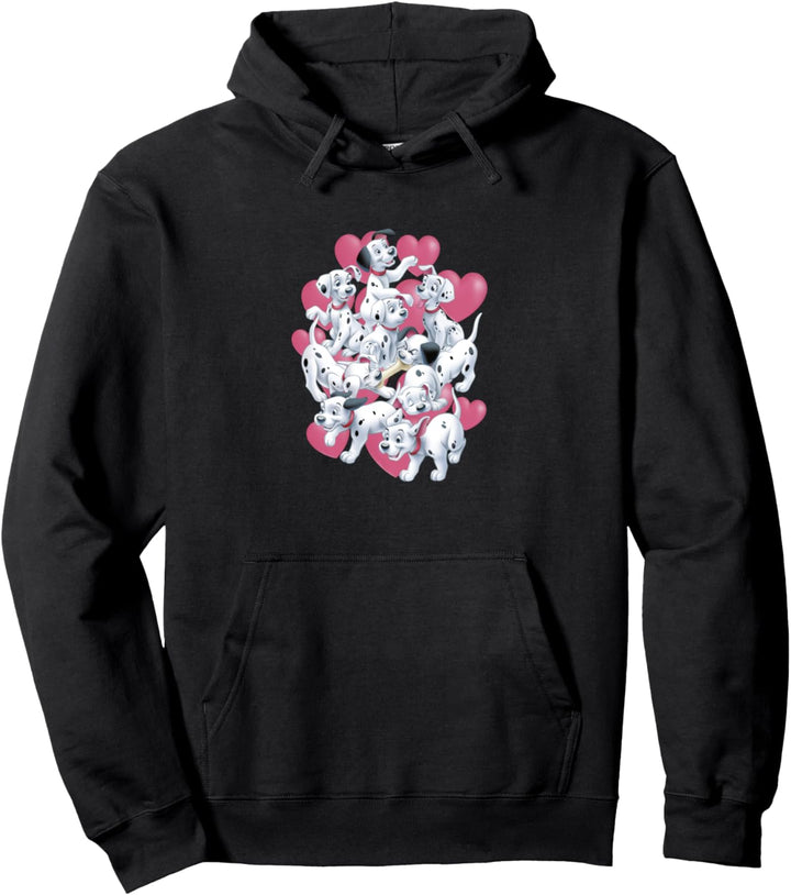 Disney 101 Dalmatians Valentinstag Puppies &amp; Hearts Pullover Hoodie